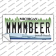 Michigan MMMMBeer Novelty Sticker Decal