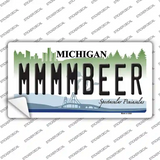 Michigan MMMMBeer Novelty Sticker Decal