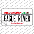 Wisconsin Eagle River Novelty Sticker Decal