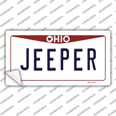 Ohio Jeeper Novelty Sticker Decal