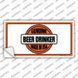Genuine Beer Drinker Novelty Sticker Decal