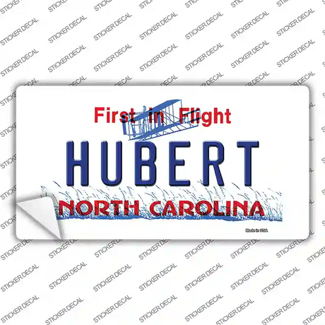 North Carolina Hubert Novelty Sticker Decal