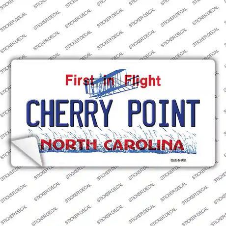 North Carolina Cherry Point Novelty Sticker Decal