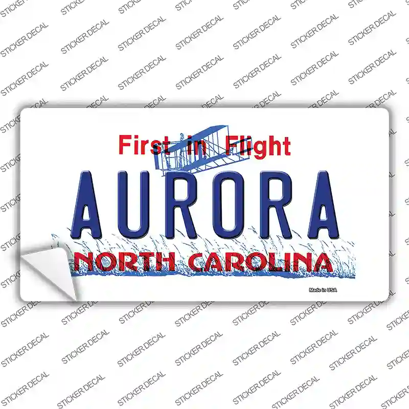 North Carolina Aurora Novelty Sticker Decal