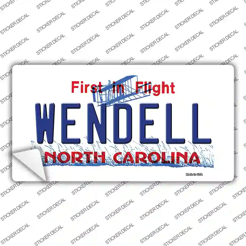 North Carolina Wendell Novelty Sticker Decal