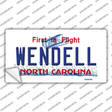 North Carolina Wendell Novelty Sticker Decal