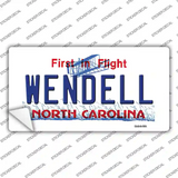 North Carolina Wendell Novelty Sticker Decal