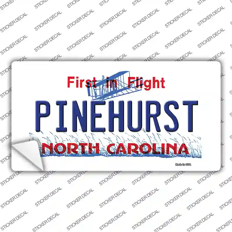 North Carolina Pinehurst Novelty Sticker Decal