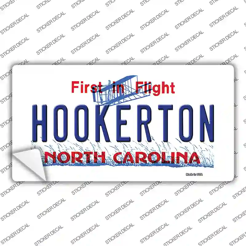 North Carolina Hookerton Novelty Sticker Decal