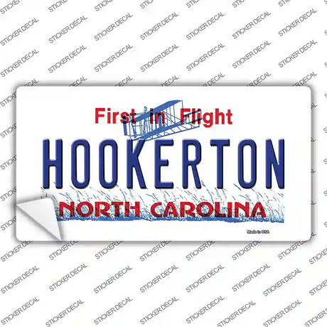 North Carolina Hookerton Novelty Sticker Decal