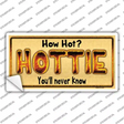 Hottie Know Novelty Sticker Decal