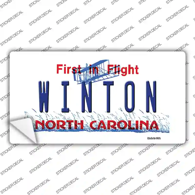 North Carolina Winton Novelty Sticker Decal