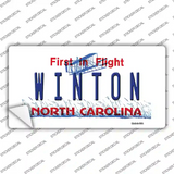 North Carolina Winton Novelty Sticker Decal