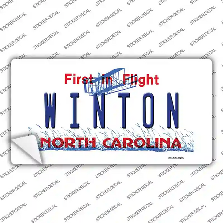 North Carolina Winton Novelty Sticker Decal