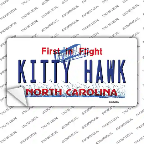 North Carolina Kitty Hawk Novelty Sticker Decal