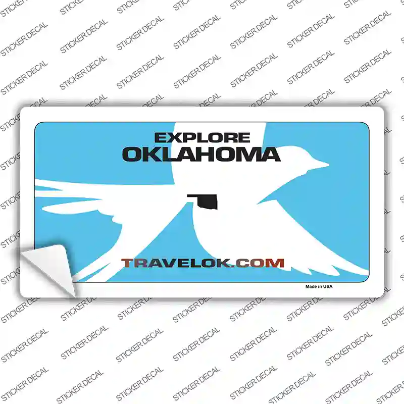 Oklahoma Travel Blank Novelty Sticker Decal