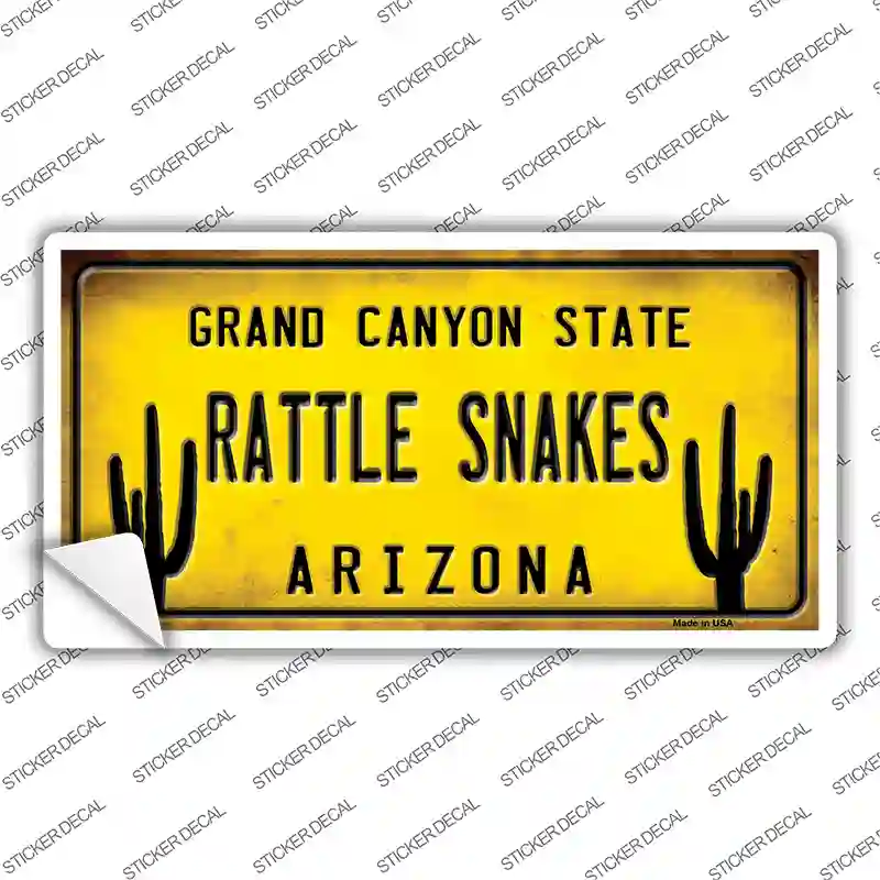 Arizona Rattle Snakes Novelty Sticker Decal