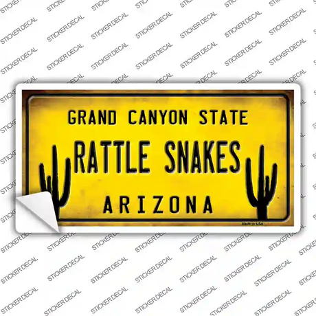 Arizona Rattle Snakes Novelty Sticker Decal