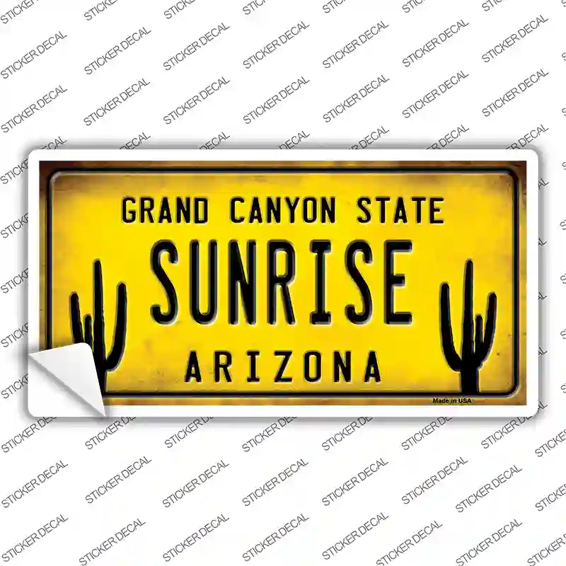 Arizona Sunrise Novelty Sticker Decal