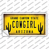 Arizona Cowgirl Novelty Sticker Decal