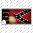 NC | Confederate Flag Novelty Sticker Decal