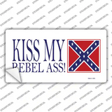 Kiss My Rebel Ass Novelty Sticker Decal