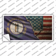 Kentucky/American Flag Novelty Sticker Decal