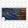 Nevada/American Flag Novelty Sticker Decal