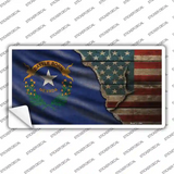 Nevada/American Flag Novelty Sticker Decal