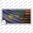 Pennsylvania/American Flag Novelty Sticker Decal