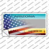 Arizona American Flag Novelty Sticker Decal