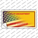 New Mexico Yellow American Flag Novelty Sticker Decal