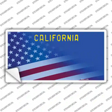 California Half Blue California Novelty Sticker Decal