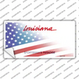 Louisiana American Flag Novelty Sticker Decal