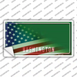 Washington Half American Flag Novelty Sticker Decal