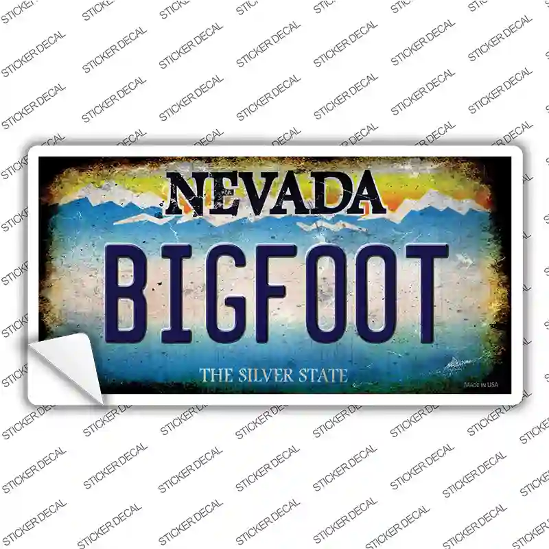 Bigfoot Nevada Novelty Sticker Decal