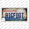 Bigfoot Washington Rusty Novelty Sticker Decal
