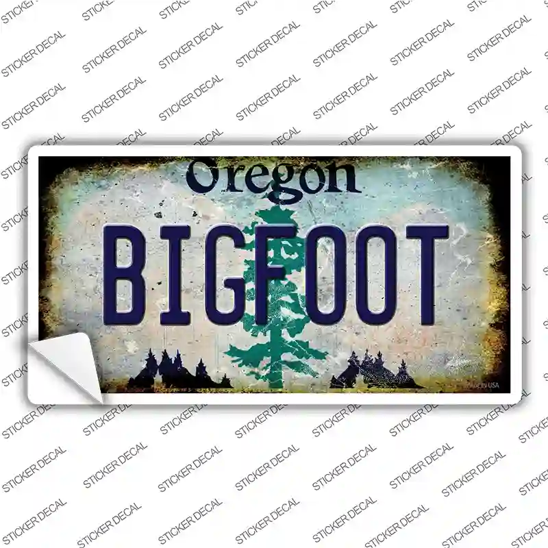 Bigfoot Oregon Novelty Sticker Decal