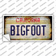 Bigfoot California Novelty Sticker Decal
