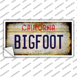 Bigfoot California Novelty Sticker Decal