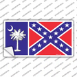 South Carolina Confederate Flag Novelty Sticker Decal