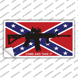 Come and Take It Confederate Flag Novelty Sticker Decal
