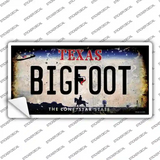 Bigfoot Texas Novelty Sticker Decal