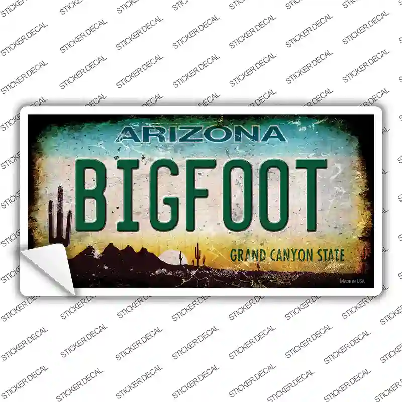 Bigfoot Arizona Novelty Sticker Decal