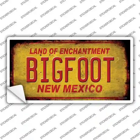 Bigfoot New Mexico Novelty Sticker Decal