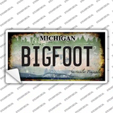 Bigfoot Michigan Novelty Sticker Decal