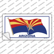 Arizona Waving Flag Novelty Sticker Decal