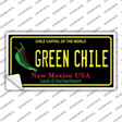 Green Chile New Mexico Black Novelty Sticker Decal