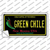 Green Chile New Mexico Black Novelty Sticker Decal