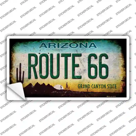 Route 66 Arizona Novelty Sticker Decal